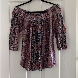 Lucky brand off the shoulder top